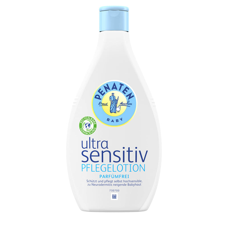 Penaten Ultra Sensitive Care Lotion Fragrance-Free (400 Ml), Baby Skin Care Body Lotion In Recyclable Packaging Without Perfume & Dyes, Specially Developed For Highly Sensitive Baby Skin - NewNest Australia