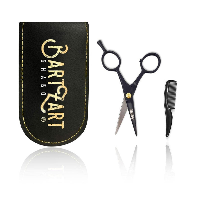BartZart small beard scissors with beard comb incl. case I beard scissors for men I perfect beard care set for mustache wearers I sharp scissors small set of small beard scissors - NewNest Australia