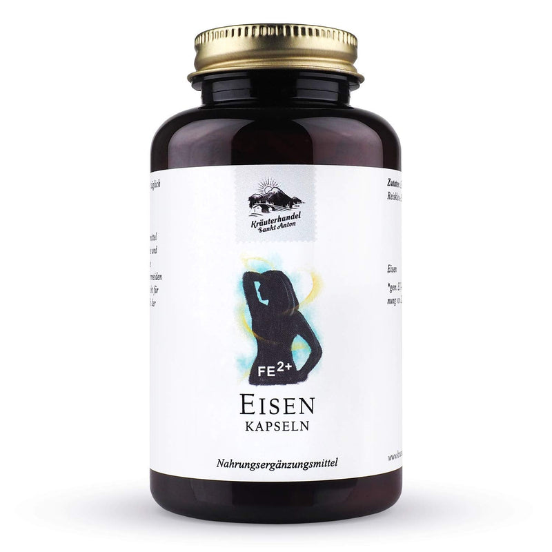 KRÄUTERHANDEL SANKT ANTON - Iron - 20 mg iron - High dosage - Laboratory tested - German premium quality (180 capsules)… - NewNest Australia