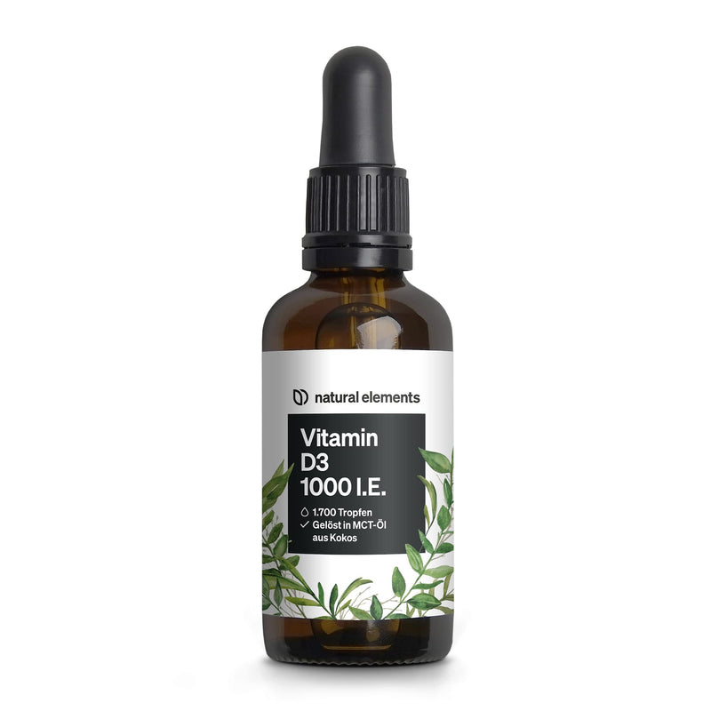 Vitamin D3 - Laboratory-Tested 1000 Iu Per Drop, Value For Money Winner 2018* ‚ 50 Ml (1750 Drops) ‚ In Mct Oil Made From Coconut ‚ High Dose, Liquid And Made In Germany - NewNest Australia
