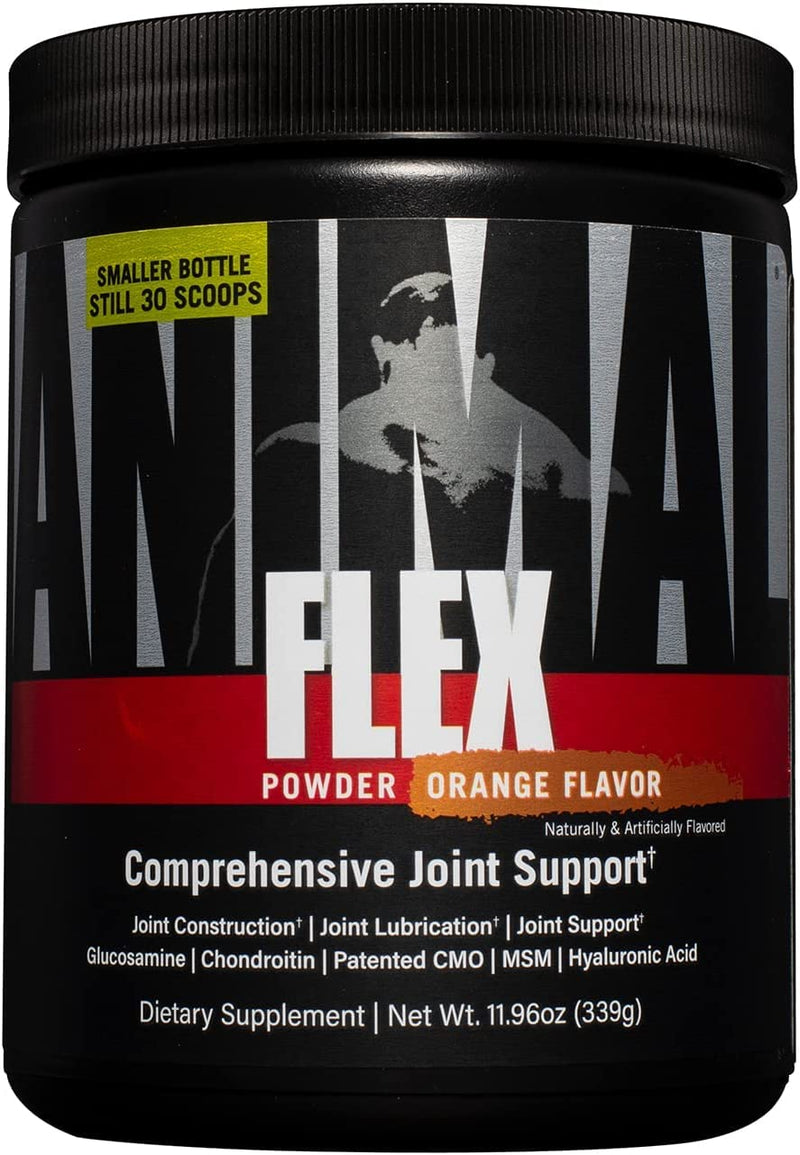 Universal Nutrition ANIMAL Flex Powder (Orange), joint complex protects joints, tendons and ligaments, suitable for bodybuilders and strength athletes, supplement to bandages for joint support, 339 grams - NewNest Australia