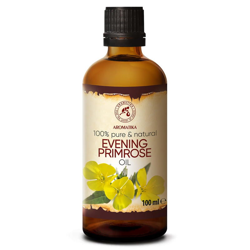 Evening Primrose Oil 100 Ml ‚ Oenothera Biennis Oil ‚ Cold Pressed & Refined ‚ 100% Pure & Natural ‚ Best Care For Face ‚ Body ‚ Massage ‚ Wellness ‚ Cosmetics ‚ Glass Bottle - NewNest Australia