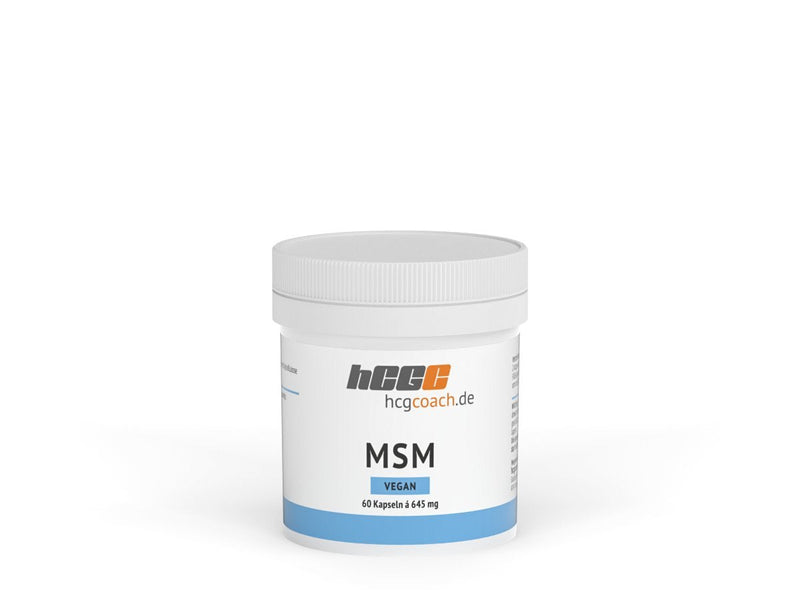 hCGC® MSM capsules | 60 pieces each 645 mg | Ideal for the 21 day metabolism treatment | Vegan | Made in Germany - NewNest Australia