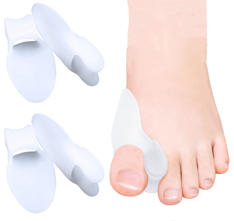Gel Large Toe Separator Bunion Protector Pain Relief For Crooked Hallux Valgus Overlapping Toes Pressure Protection Corrector Shield Pad Separator Cushion 6 Pack - NewNest Australia