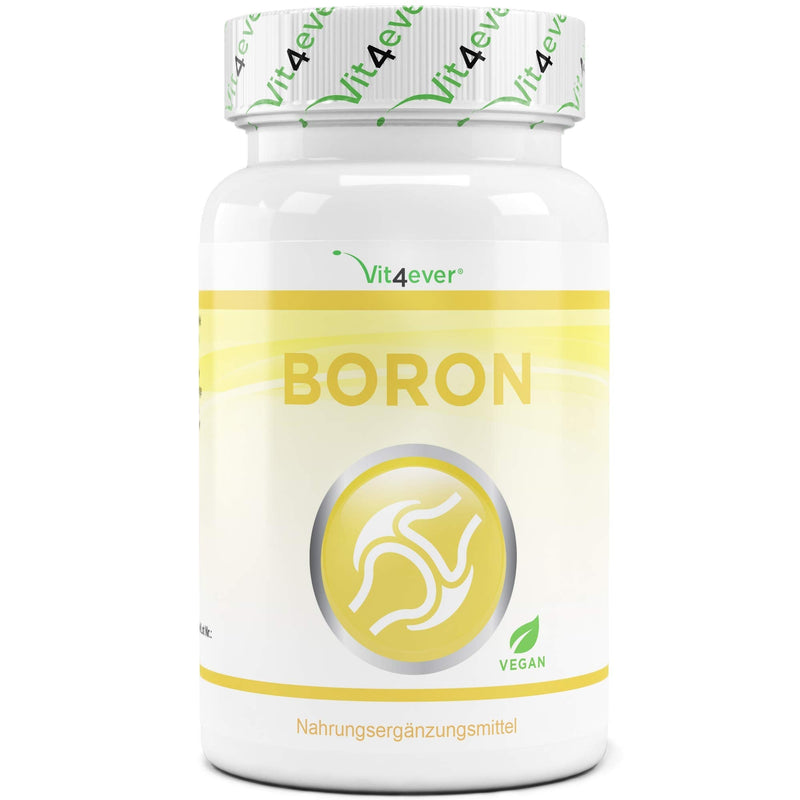 Vit4Ever Boron - 3 Mg - 365 Tablets - Laboratory Tested - Daily Only 1 Tablet Boron - 1 Year Of Continuous Supply - High Dose & Vegan - Sodium Tetraborate - Trace Element - Vit4Ever - NewNest Australia