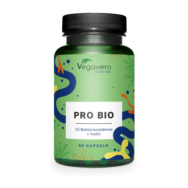 CULTURES Complex Vegavero® | 100% ORGANIC | 15 bacterial strains with inulin | Lactobacillus & Bifidobacterium | 60 gastro-resistant capsules | Laboratory tested | Vegan - NewNest Australia