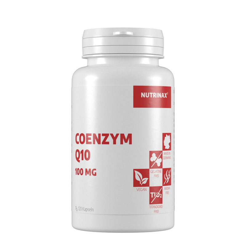 NUTRINAX | Coenzyme Q10 | 100mg Q10 per vegan capsule | 120 high-dose capsules | for 4 months | Made in Germany | vegan - without magnesium stearate - NewNest Australia