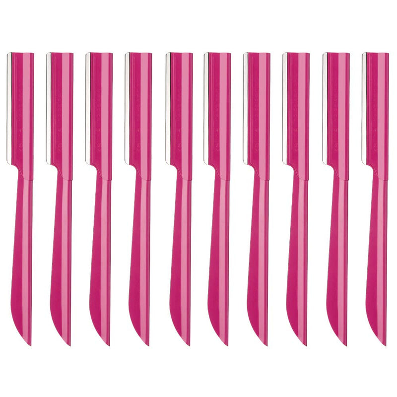 Eyebrow Razor, Miss Gorgeous 10pcs Razor Eyebrow Eyes Eyebrow Repair Facial Hair Remover Trimmer Shaving Installation Kit for Fashion Girls Women Pink - NewNest Australia