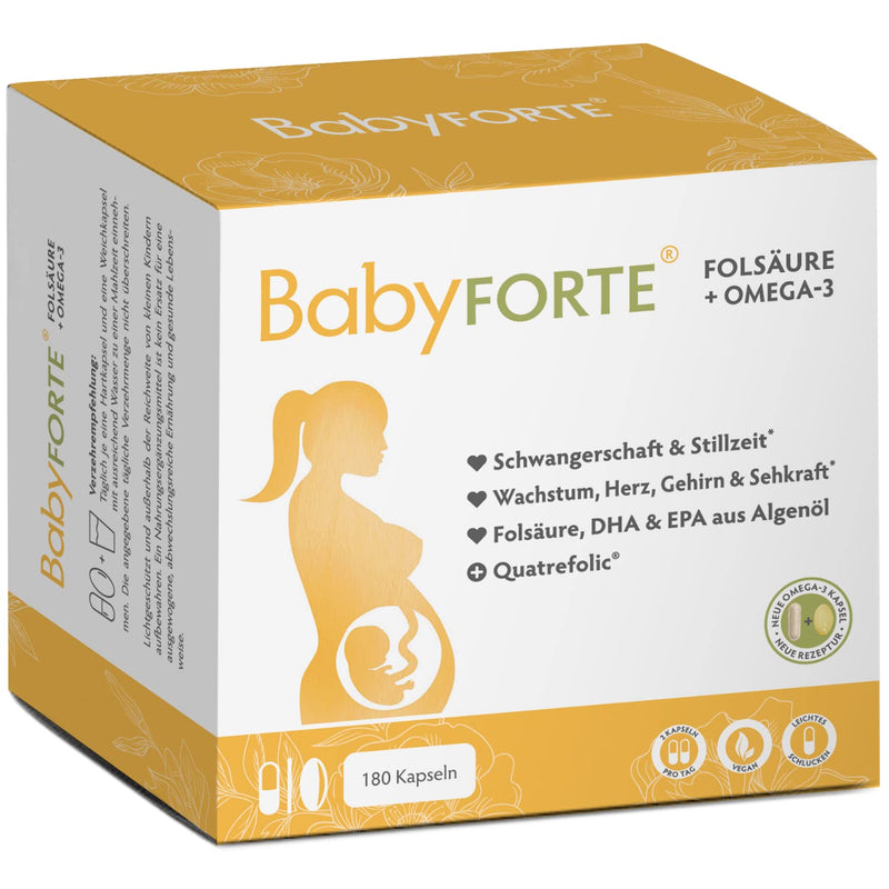 BABYFORTE® folic acid + vegan Omega3 Without fish oil 18 Pregnancy