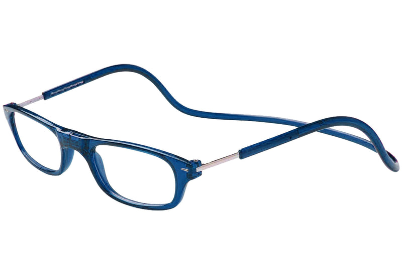 TBOC Reading Glasses Reading Aid for Men and Women - Diopter +2.50 Blue Frame Glasses with Strength Foldable Adjustable Trend Woman Man Senior Magnetic Closure Clip Presbyopia Presbyopia +2.50 Diopter (Pack of 1) - NewNest Australia