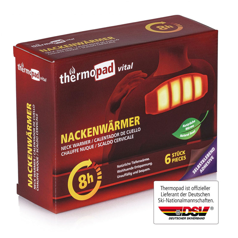 THERMOPAD neck warmer - THE ORIGINAL: 6x heat pads for 8 hours of heat I Ready-to-use heat pad with extra warm heat pads - ideal heating pad for the neck, shoulders and back area - NewNest Australia