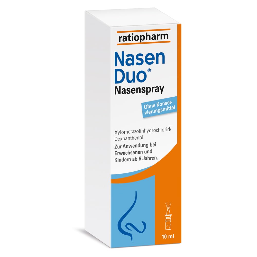 NasalDuo® nasal spray: Reliable help against runny noses and stuffy noses - decongestant and nourishing nasal spray, 10 ml, for colds - NewNest Australia