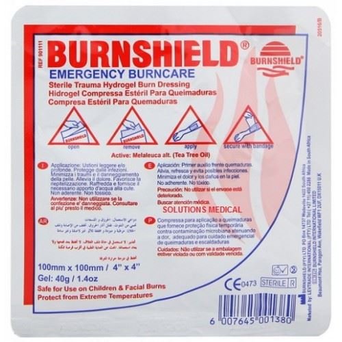 Burnshield Burns wound dressing, 100 x 100 mm - NewNest Australia