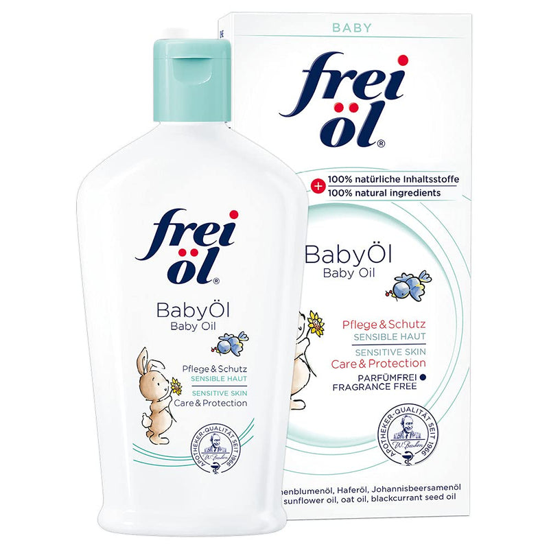 Free Oil Baby Oil, Edible, 100% Natural Ingredients; Accompanying Neurodermatitis (Babies, Children, Adults), Fragrance-Free, Protects Against Sores, Recommended By Midwives, Vegan, 140 Ml - NewNest Australia
