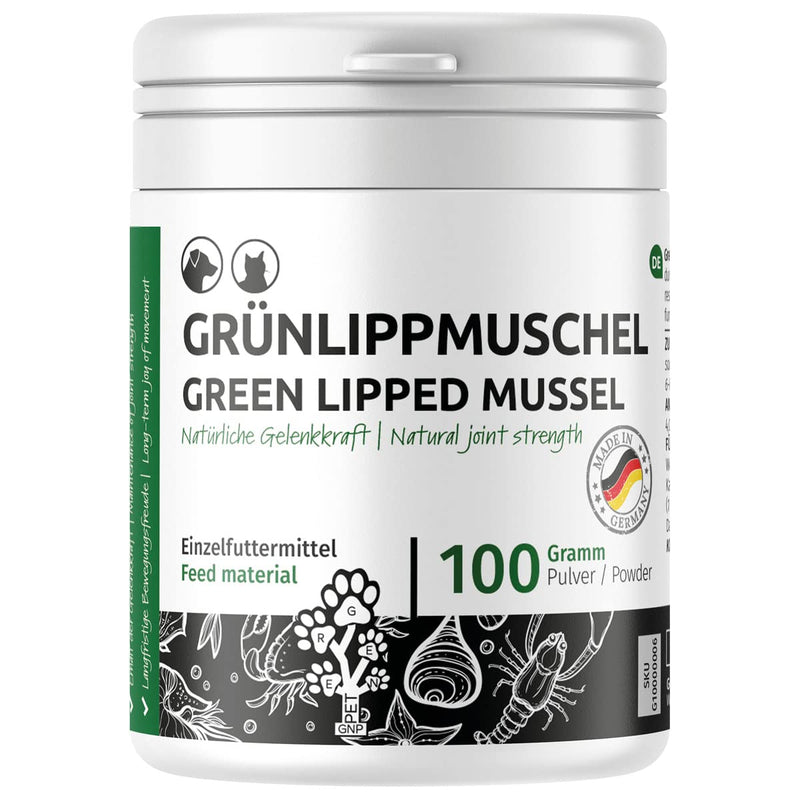 GreenPet green-lipped mussel for dogs and cats 100g - natural green-lipped mussel powder to support joint function, green-lipped mussel for dogs and cats, high acceptance - PawsPlanet Australia