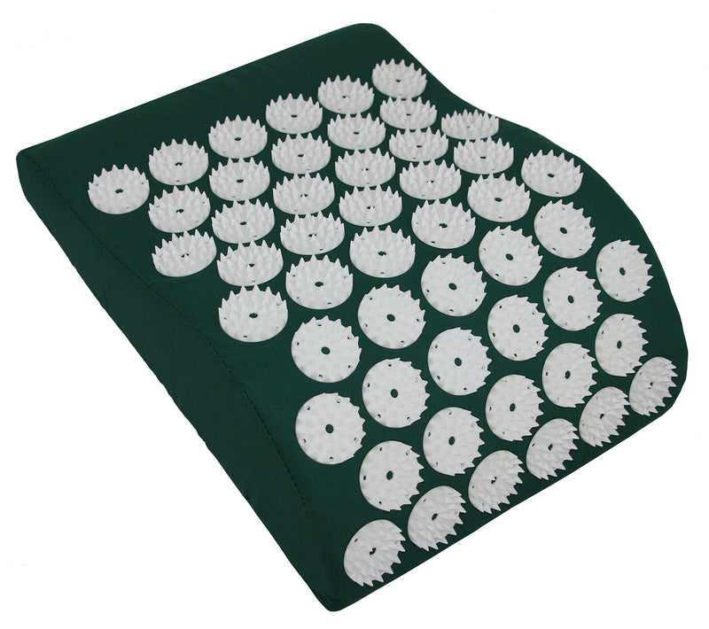 HQ Acupressure Cushion Neck Pillow Iplicator 31 x 23 cm Green Shanti Relaxation Pillow Green Eco - NewNest Australia