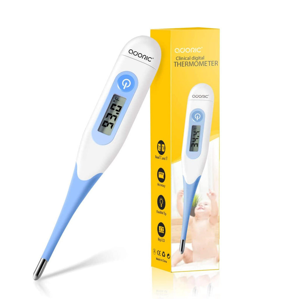 Fever Thermometer, Adoric Digital Fever Thermometer Best To Read & Monitor Fever Temperature In 10 Seconds Of Rectal, Oral & Armpit Thermometer For Baby, Children, Adults And Animals - NewNest Australia