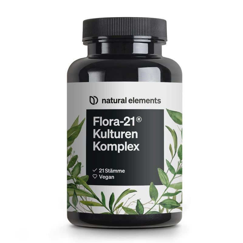 Cultural Complex of 20 Bacteria Strains with Organic Inulin, 180 Gastro-Resistant Capsules - High Dosage, Vegan and Made in Germany. - NewNest Australia