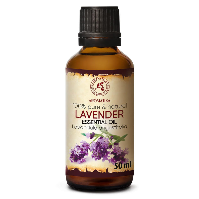 Lavender Essential Oil 50 Ml - Bulgaria - 100% Natural & Pure - Essential Lavender Oil For Good Sleep - Body Care - Wellness - Relaxation - Massage - Room Fragrance - Oil Burner - Glass Bottle - NewNest Australia