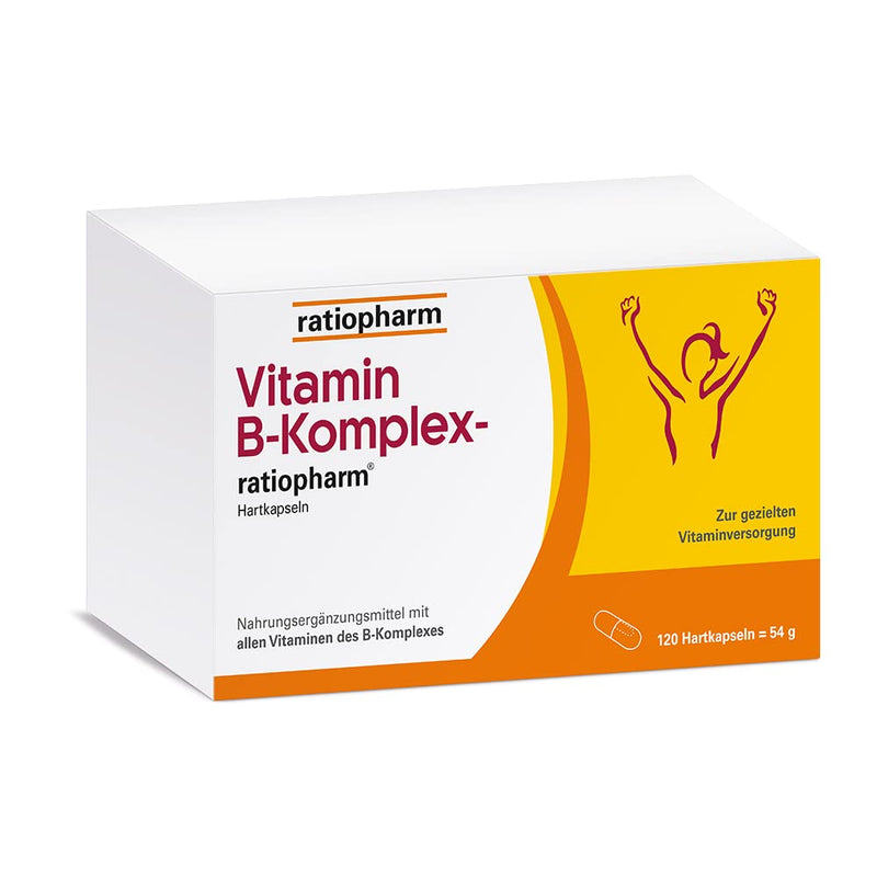 Vitamin B complex ratiopharm hard capsules: combination preparation for targeted vitamin supply if you need more B vitamins, 120 capsules, 120 pieces (pack of 1) - NewNest Australia