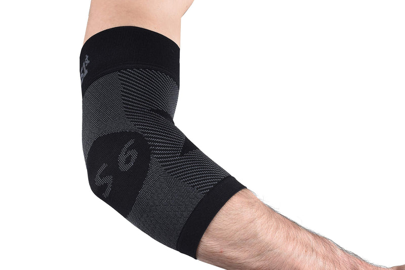 Orthosleeve Es6 Epicondylopathy Elbow Brace - Applies Pressure On Irritated Tendons For Tennis Arm, Golfer'S Elbow Or Arthritis In The Elbow Joint - Size L, Black - NewNest Australia