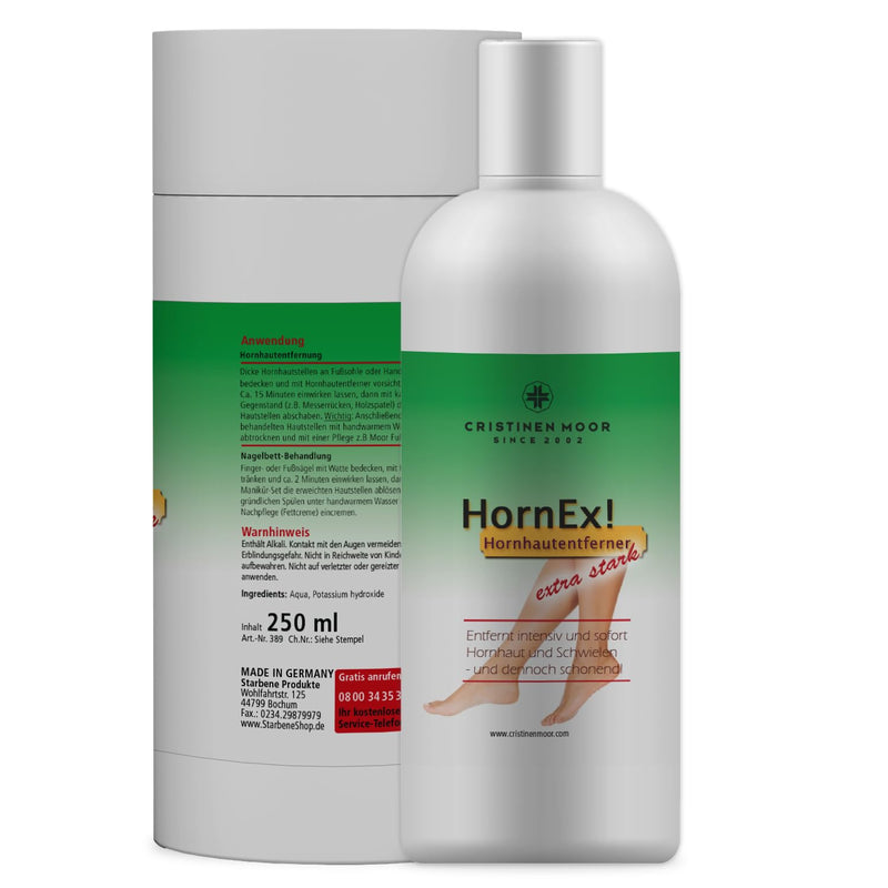Callus remover I CristinenMoor HornEx! Callus remover liquid 250 ml I for quickly removing excess calluses on heels, balls of feet and toes - NewNest Australia