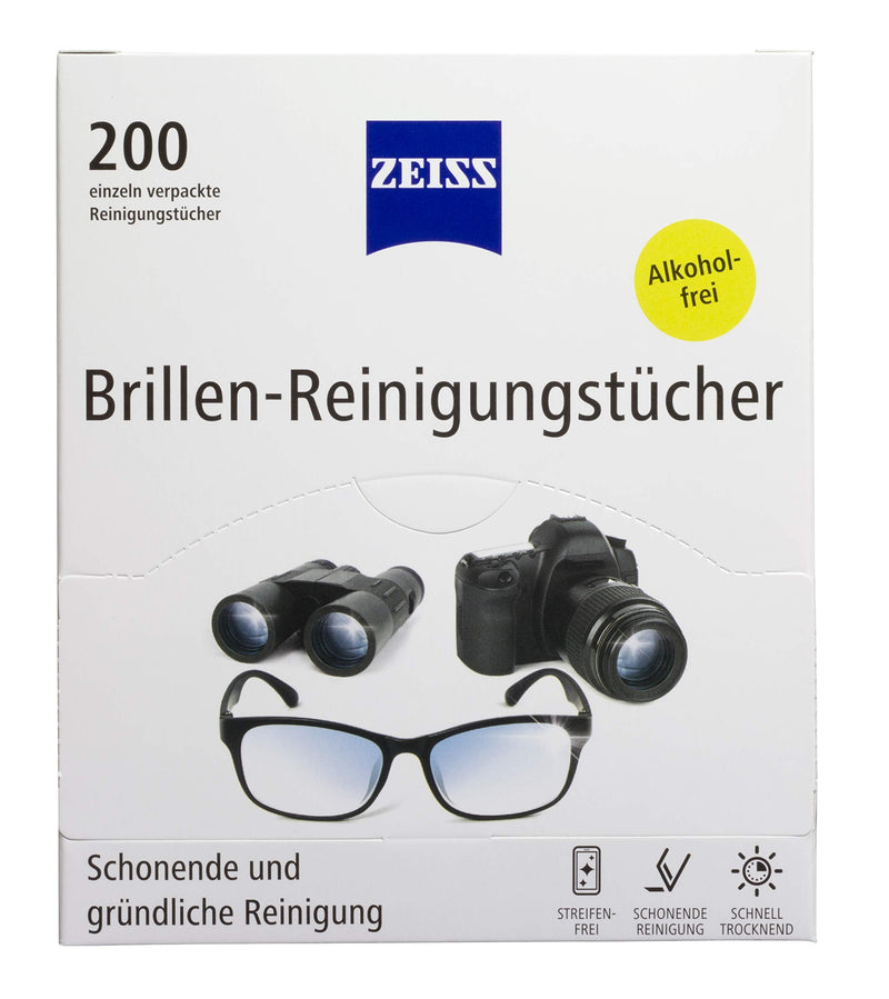 Zeiss glasses cleaning cloths, for gentle and thorough cleaning of your glasses lenses, new formulation, 200 pieces - NewNest Australia