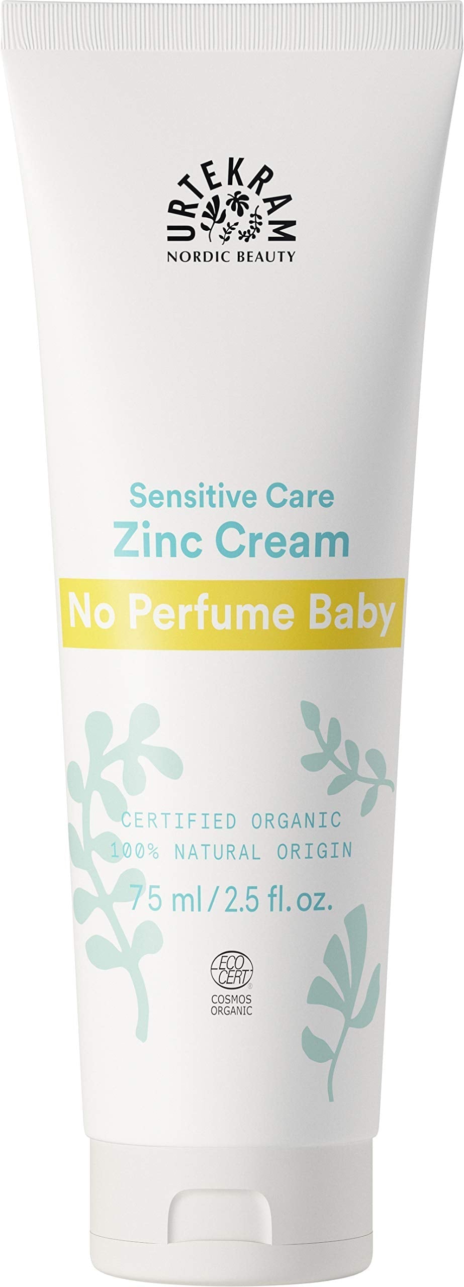 Urtekram No Perfume Baby Zinc Cream Organic, Loving Care, 75 ml 75 ml (Pack of 1) - NewNest Australia