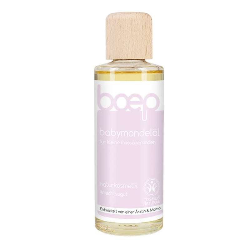 Boep Baby Almond Oil For Newborn Care And Baby Massage Natural Cosmetics Baby Oil Vegan And Made In Allg√§U Lovingly Developed By A Doctor And Mum (New In The 125 Ml Glass Bottle) - NewNest Australia