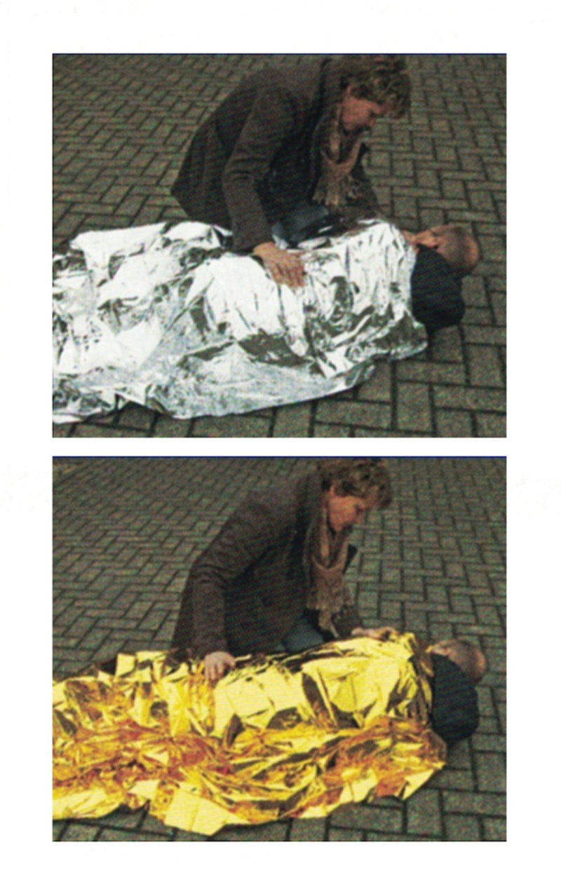 Rescue blanket 160 x 210 cm, emergency blanket protection from cold or heat - NewNest Australia
