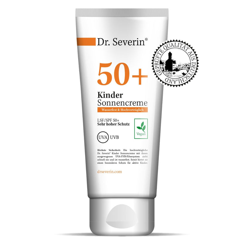 Dr. Severin® children's sun cream SPF/LSF 50+ I absorbs quickly, waterproof & without perfume I ideal for sensitive skin - NewNest Australia