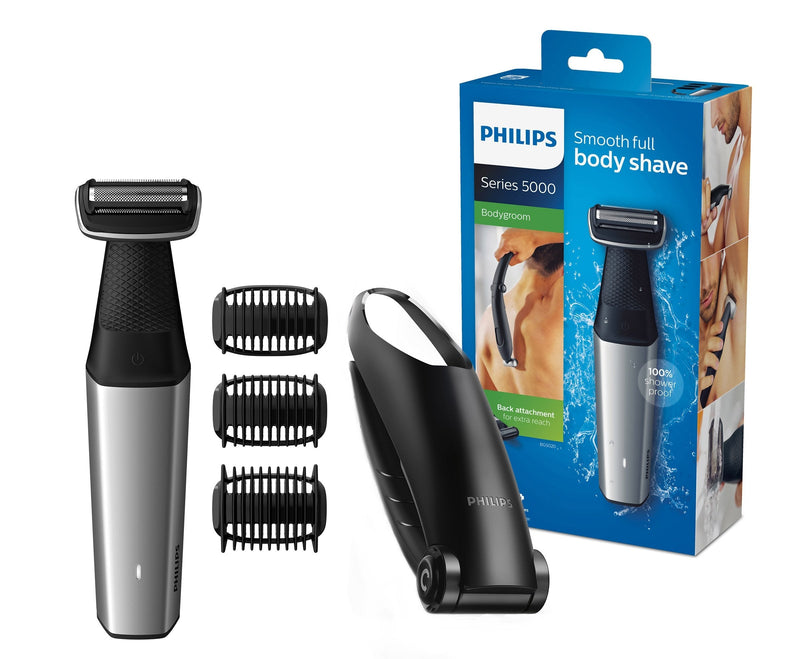 Philips Bodygroom Series 5000 with attachment for back hair removal BG5020/15 (incl. 3 comb attachments) Single - NewNest Australia