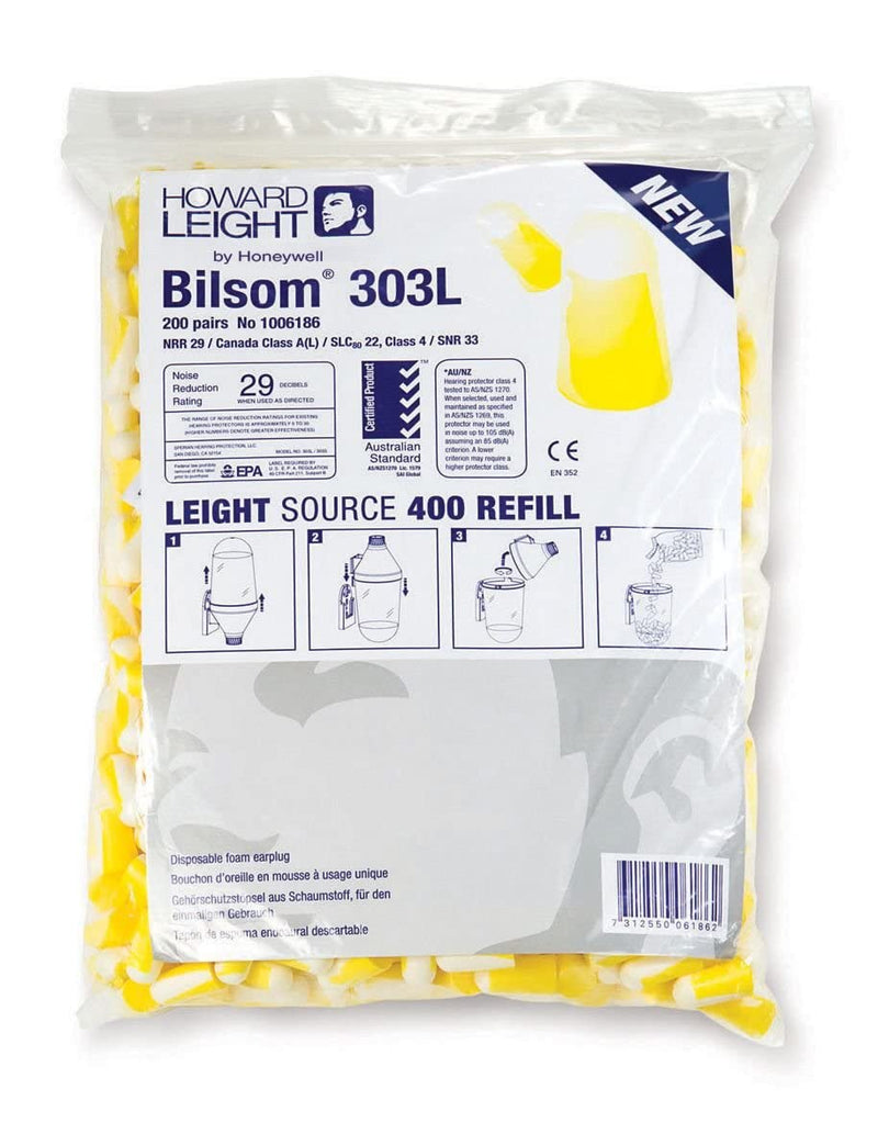 Bilsom 303L Refill Bag with 400 Pieces Ear Plugs - NewNest Australia