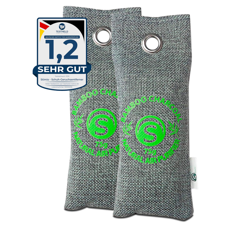 stimio activated carbon bamboo air purifier (1) 2 pieces 75g bamboo) 1) 2 pieces 75g bamboo - NewNest Australia