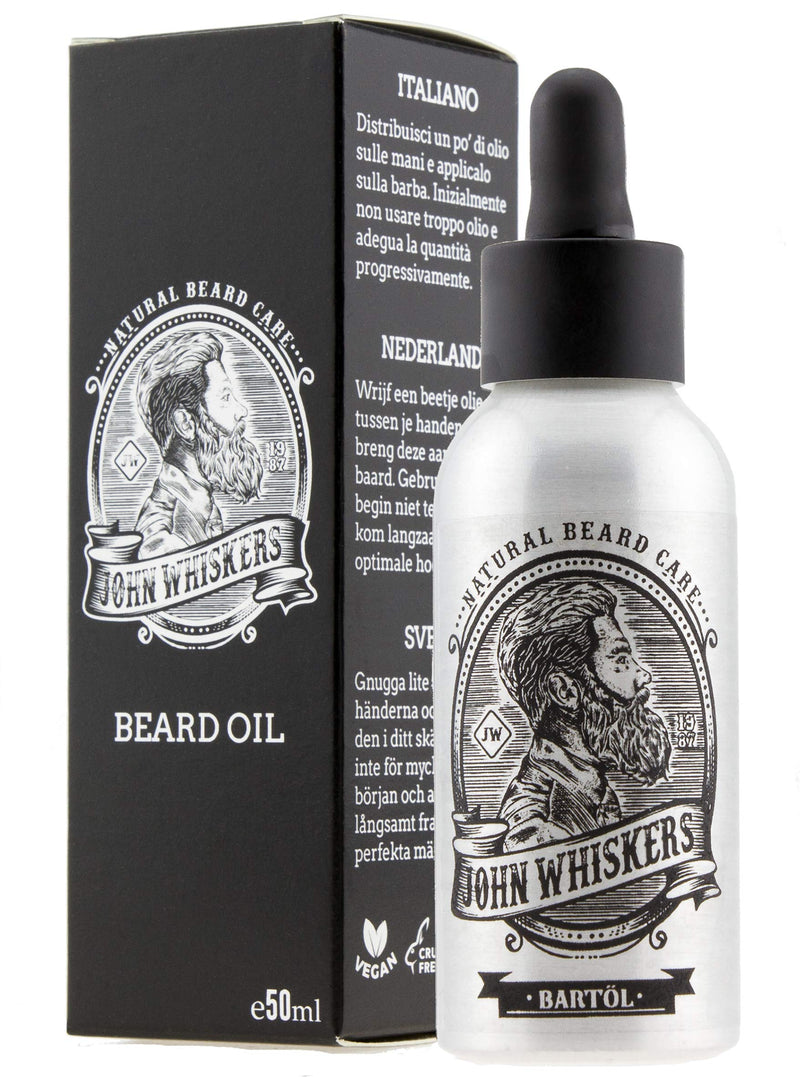 John Whiskers Beard Oil Made in Germany - 50ml - Best Quality Oils for a Soft and Healthy Beard - Vegan & Sweetly Tart Fragrance 50ml (Pack of 1) - NewNest Australia