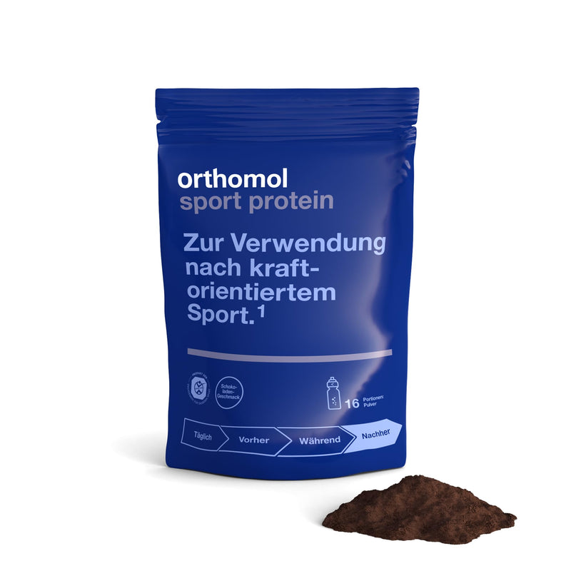 Orthomol Sport Protein - Chocolate Protein Shake Made Of Whey Protein Isolate Powder - Protein Powder With Bcaa & Creatine - Dietary Supplement Muscle Building - NewNest Australia