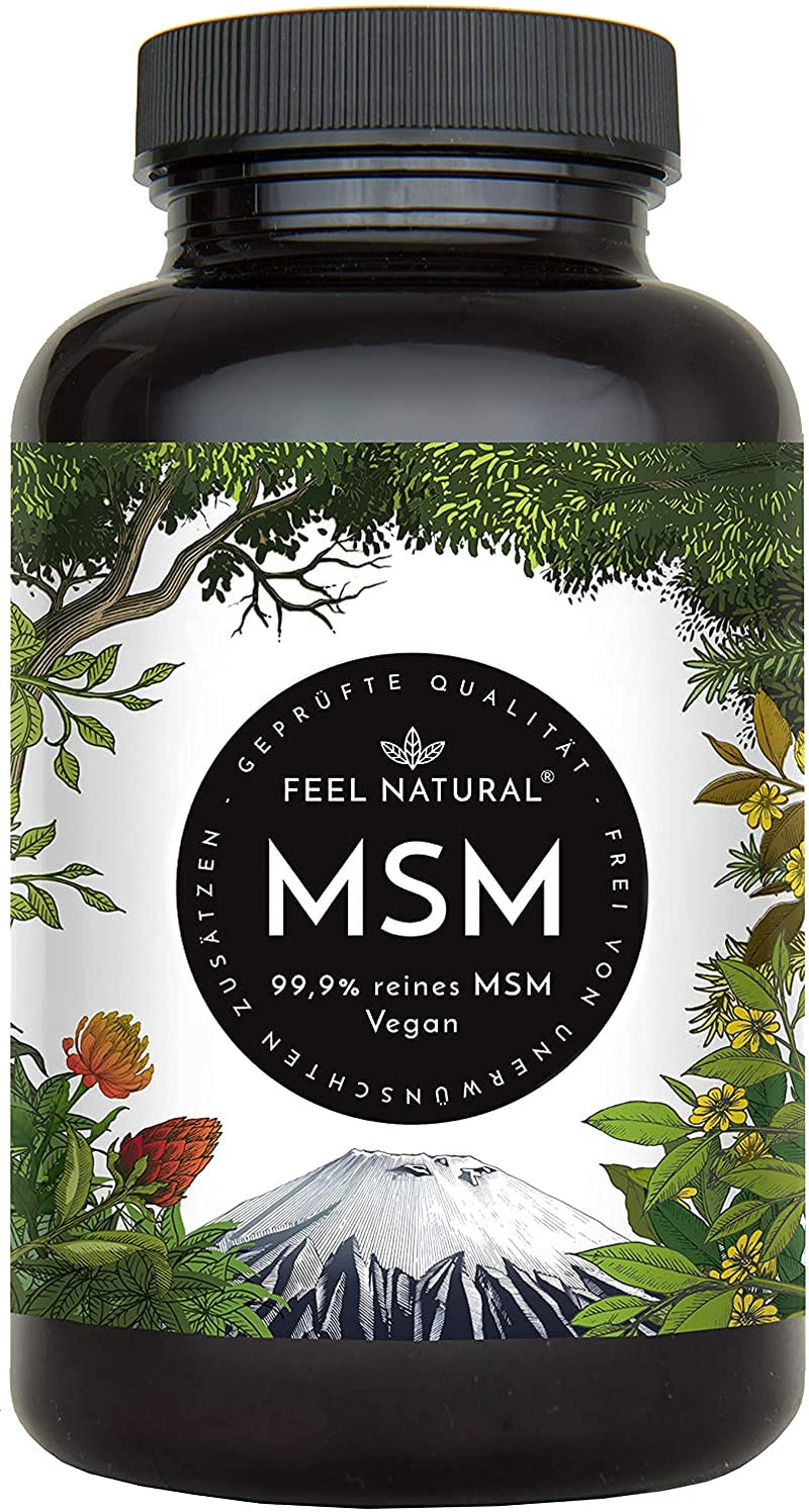 Msm Tablets - 2000Mg Msm (Methylsulfonylmethane) Per Daily Dose - 365 Tablets (6 Months) - With Natural Vitamin C From Acerola - High Dosage, Vegan, Laboratory Tested, Without Unwanted Additives - NewNest Australia