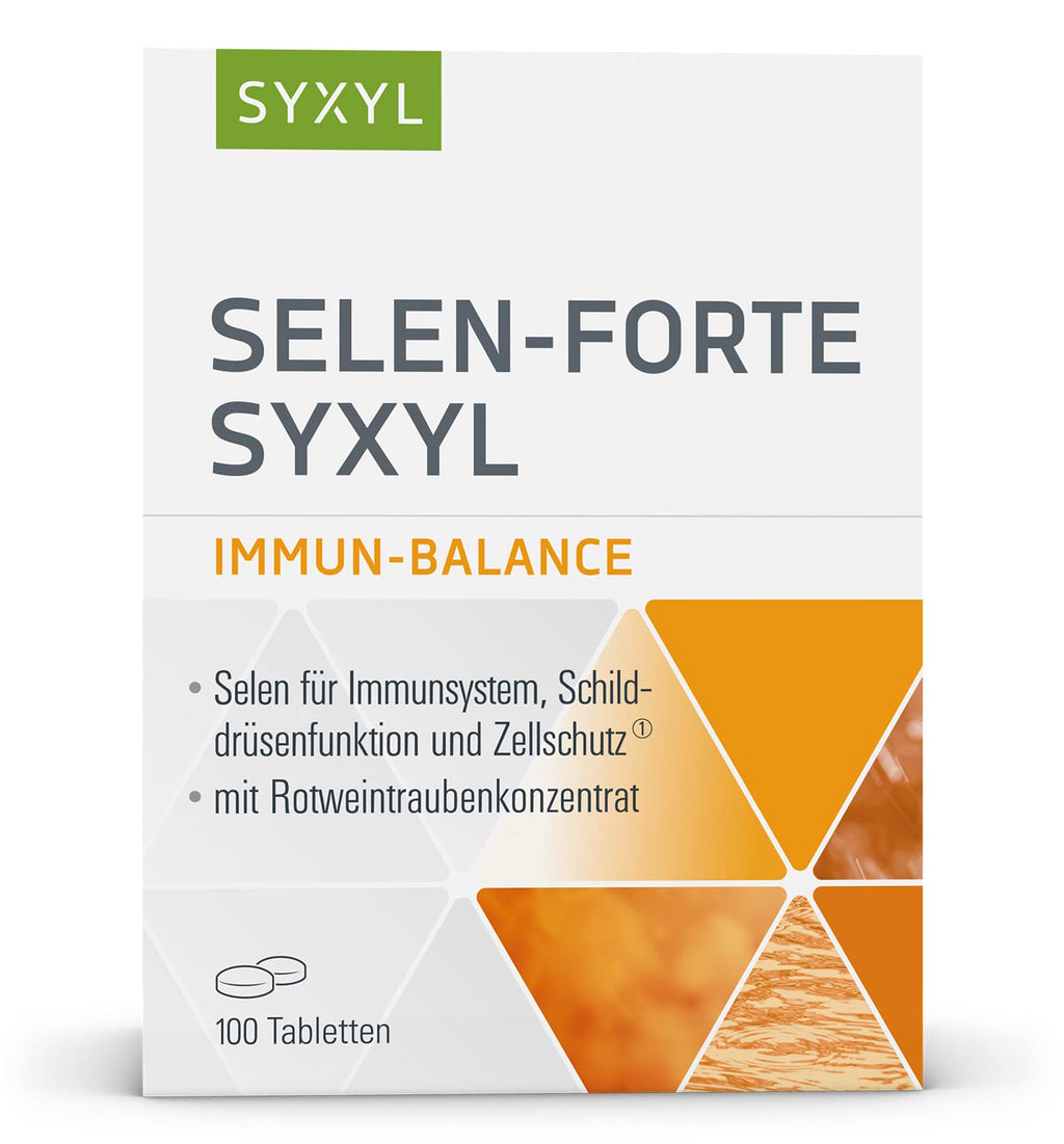 SYXYL Selenium-Forte tablets/food supplements with mineral selenium, amino acid L-glutamine & red wine grape concentrate - 100 tablets in a blister - NewNest Australia