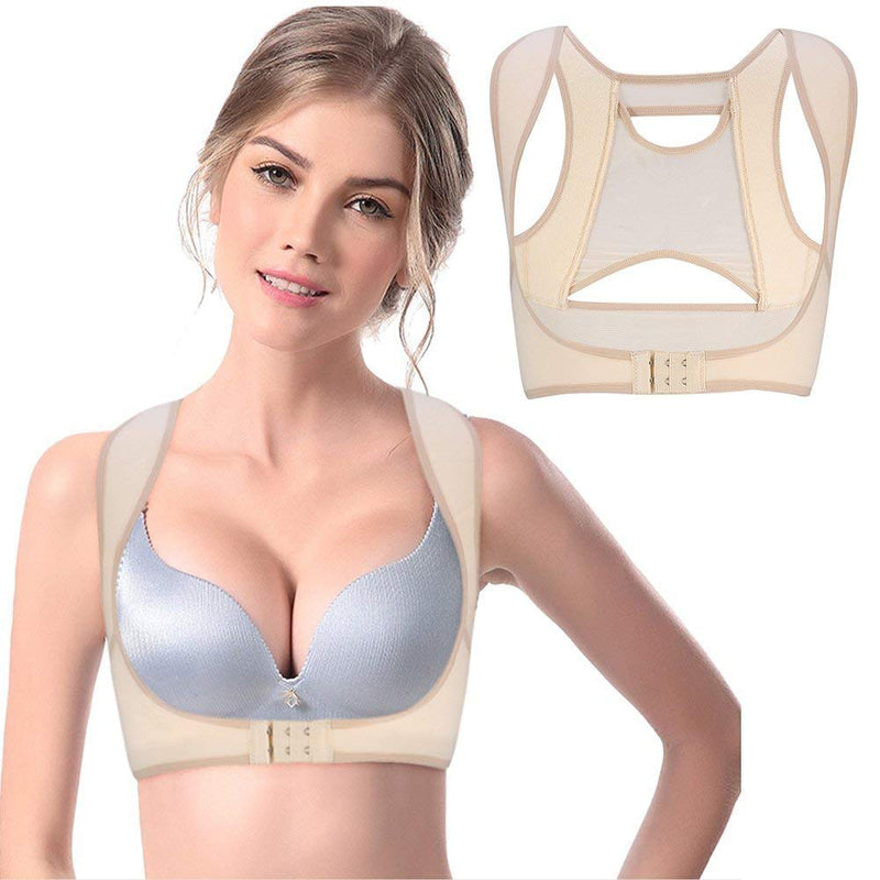 Adjustable Underwear Lady Chest Breast Support Back Shoulder Body Corrector Band Female X Art Pattern Body Sculpting/Bar Prevent Humpback Chest/Inertia Exterior Increase S - NewNest Australia