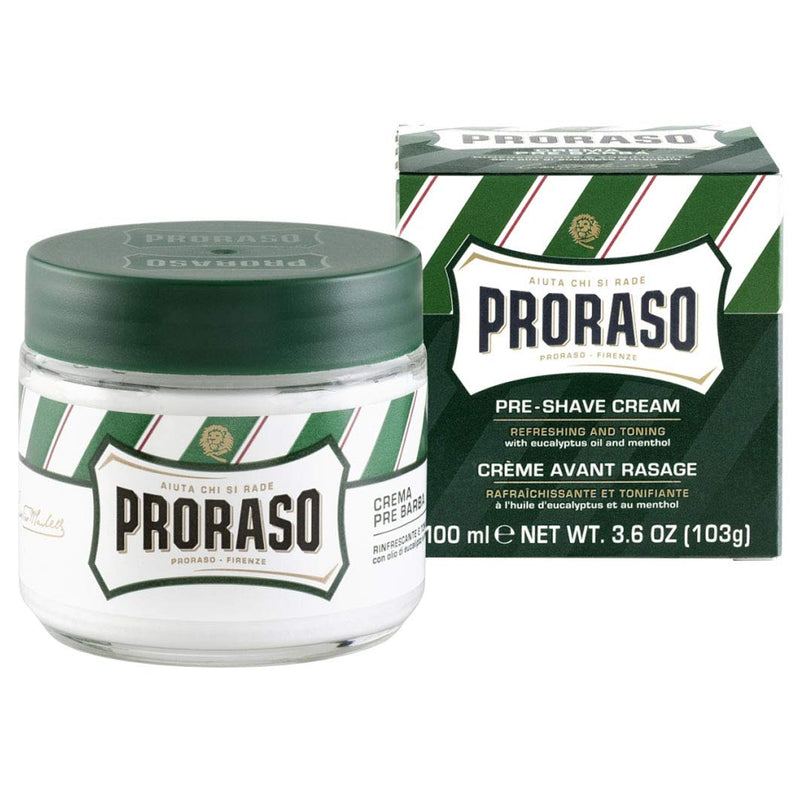 6x PRORASO cream preshave cream 100ml with eucalyptus oil and menthol green - NewNest Australia