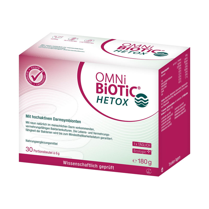 OMNi BiOTiC HETOX, 30 servings (180g), 9 bacterial strains, 15 billion. - NewNest Australia