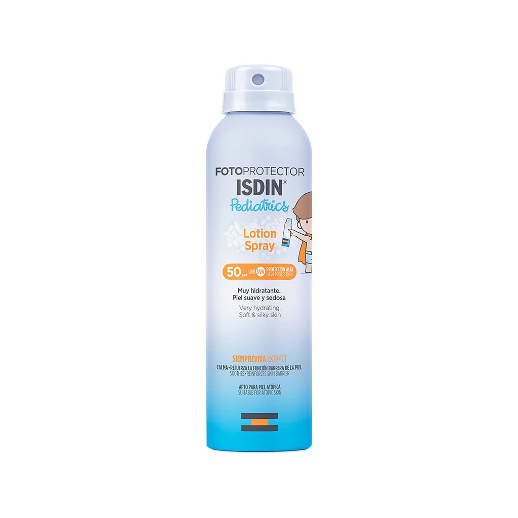 ISDIN Fotoprotector Pediatrics Lotion Spray SPF 50 (250ml) | Light protection spray SPF 50 | Pediatric and dermatologically tested 250 ml (pack of 1) - NewNest Australia