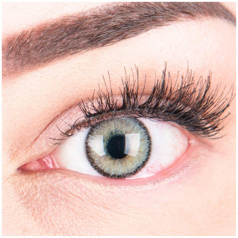 Very opaque and natural gray contact lenses SILICONE COMFORT NEW in color “Mirel Grey” + container from GLAMLENS - 1 pair (2 pieces) - DIA 14.00 - with strength -4.50 diopters -4.5 diopters 8.6 millimeters 14.00 millimeters 2.0 - NewNest Australia