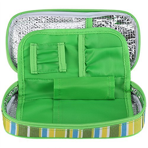 Zerodis Diabetic Bag Diabetic Insulin Cooler Carrying Case Bags Organizer Medical Insulated Cooling Travel Box (Green) - NewNest Australia