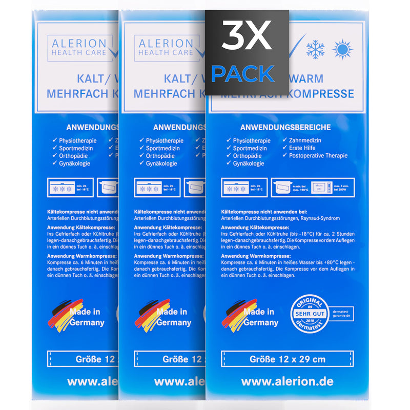 ALERION cooling pads for children &amp; Adults [3 pieces  12x29cm]  Cool pack with gel  Cool pack  Wisdom tooth cooling compress  Cold warm compress  Cooling pad Cooling bag  Made in Germany - NewNest Australia