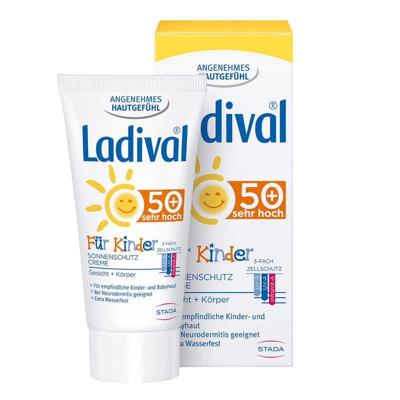 Ladival Children'S Sun Protection Cream For Face And Hands Spf 50+ - Fragrance-Free Sun Cream For Children - No Colorants And Preservatives - Waterproof - 1 X 50 Ml - NewNest Australia