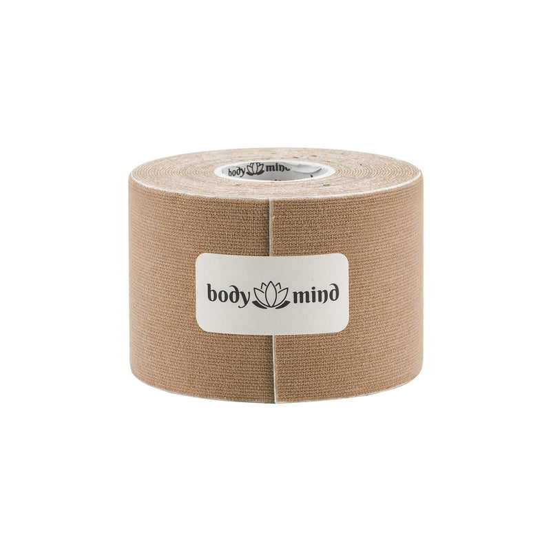 Body & Mind 2.5 Cm / 5 Cm / 10 Cm Wide Kinesiology Tape 5 M, Anti-Allergenic And Waterproof, Elastic Skin-Friendly, Kinesiology Tape, Sport Tape Bandage For Sports, Leisure, Physiotherapy And Medicine 5Cm - NewNest Australia