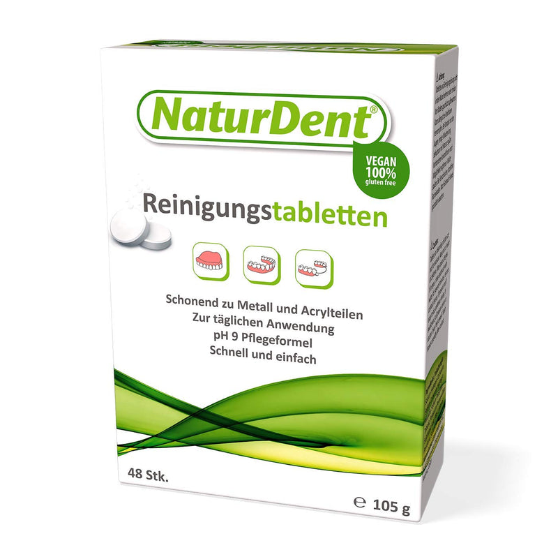 Naturdent cleaning tablets 48 pieces. - NewNest Australia