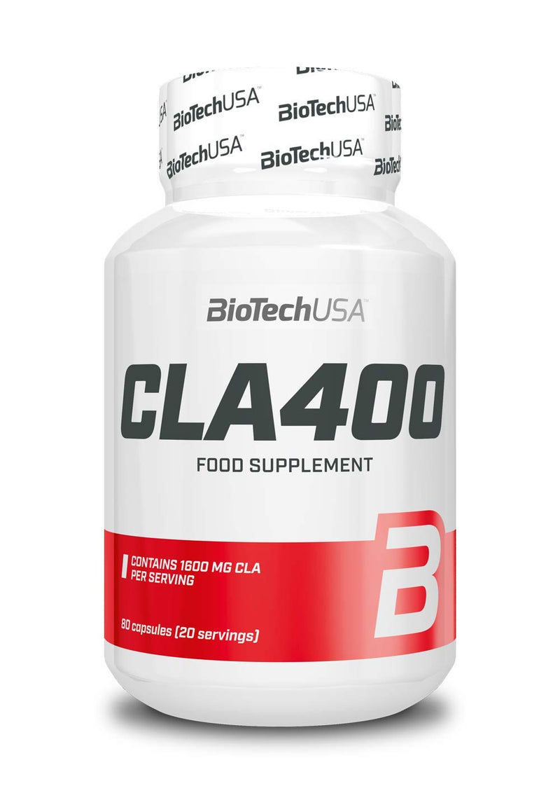 BioTechUSA CLA 400 Dietary Supplement Soft Gelatin Capsules Containing Conjugated Linoleic Acid, 80 Softgel Capsules - NewNest Australia