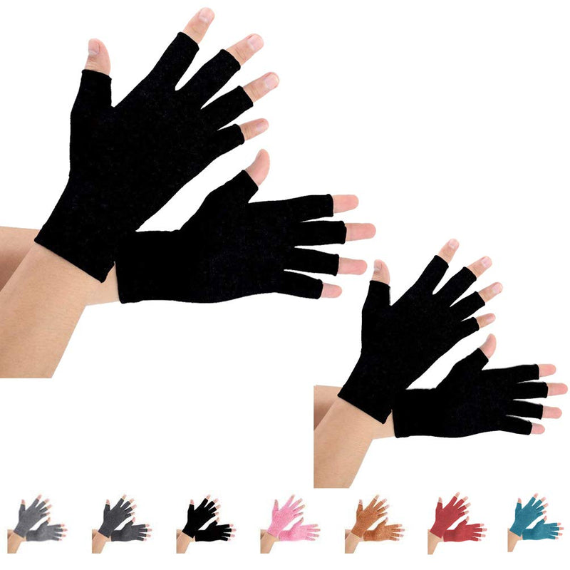 Brace Master Arthritis Gloves 2 Pairs, Compression Glove Support And Warmth For Hands, Finger Joint, Relieve The Pain Of Rheumatoid Arthritis, Osteoarthritis, Carpal Tunnel Medium - NewNest Australia